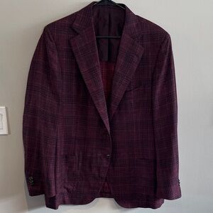Cesare Attolini Maroon Blazer size L